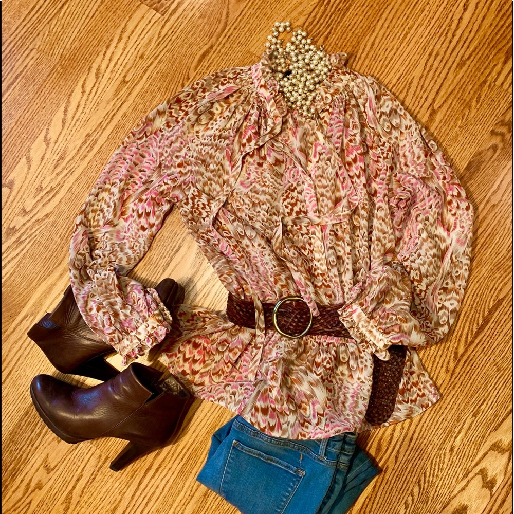 Anthro Bellatrix Blouson blouse